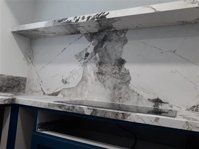 Marble Backsplash אמבטיה בסינגפור